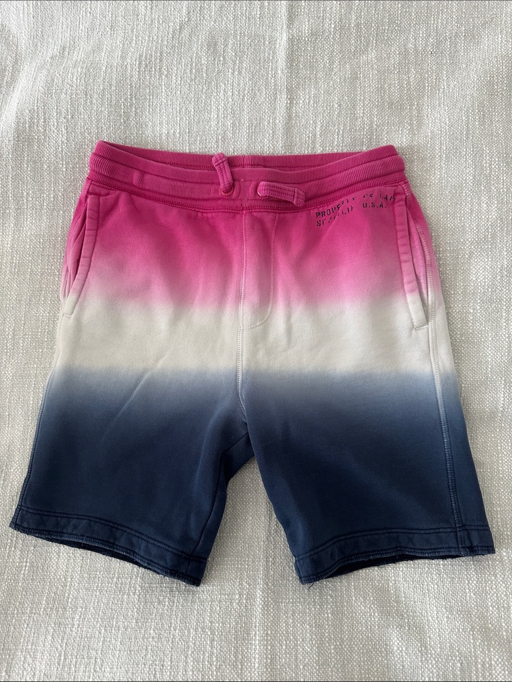 GAP Ombre Pink White Navy Boys Shorts